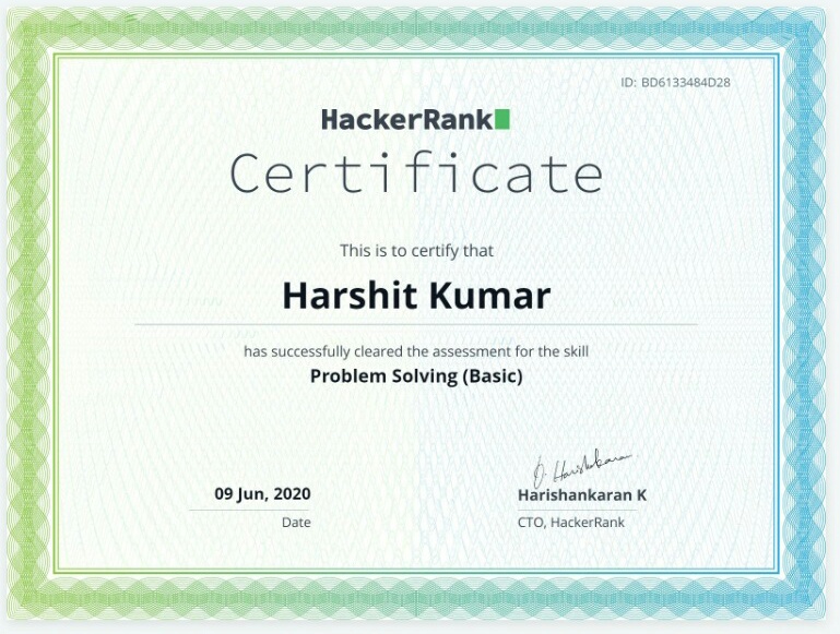 skill certificate